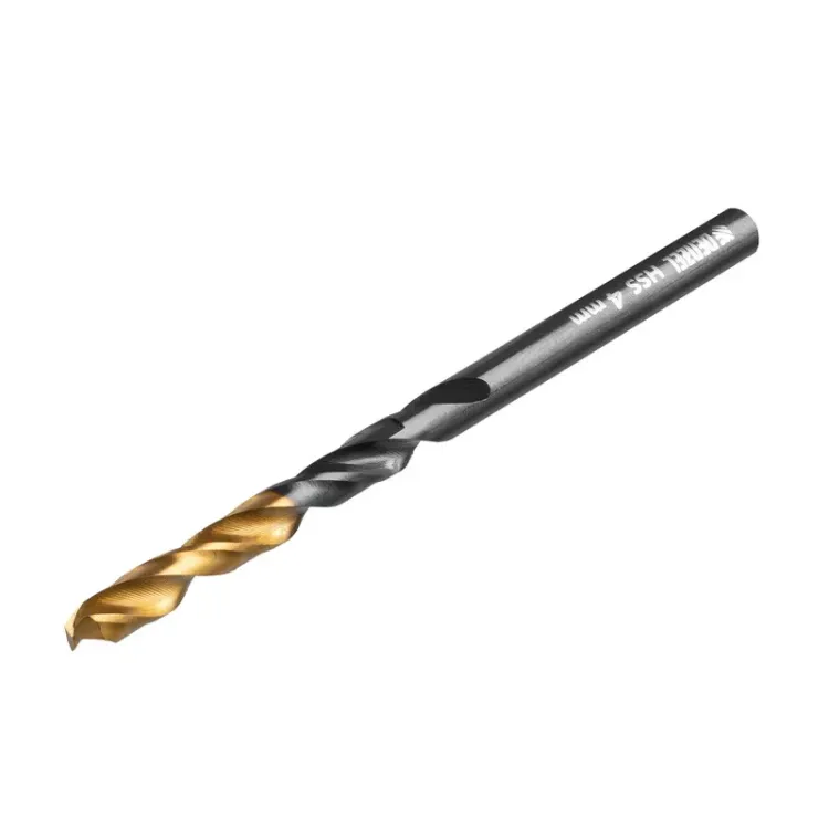 Сверло по металлу, 4 мм, HSS-Tin, Golden Tip, 10 шт. Denzel 717209 купить в Челябинске