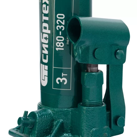 Домкрат гидравлический бутылочный Сибртех 50801, 3 т, 180-320 мм купить в Челябинске