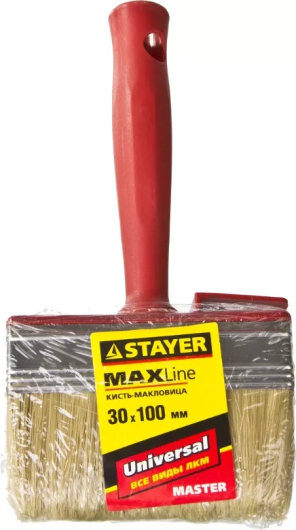 Макловица STAYER "MASTER" UNIVERSAL, светлая щетина, пластмассовый корпус, 3х10см 01824-10 купить в Челябинске