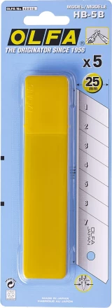 Лезвие OLFA сегментированное, 25х126х0,7мм, 5шт OL-HB-5B купить в Челябинске