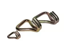 Крюки J-образные двойные для стяжных ремней р-н 5 тонн лента 50 мм сталь купить в Челябинске