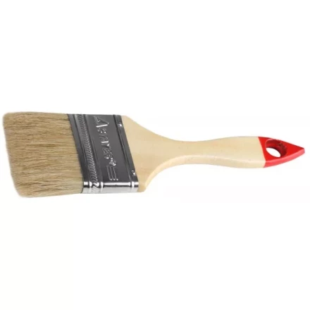 Кисть плоская STAYER &quot;UNIVERSAL-STANDARD&quot;, светлая натуральная щетина, деревянная ручка, 63мм 0101-063 купить в Челябинске