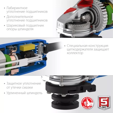 Машина углошлифовальная компактная УШМ-П115-750 серия ПРОФЕССИОНАЛ купить в Челябинске