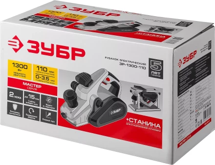 Рубанок электрический + станина ЗР-1300-110 серия МАСТЕР купить в Челябинске