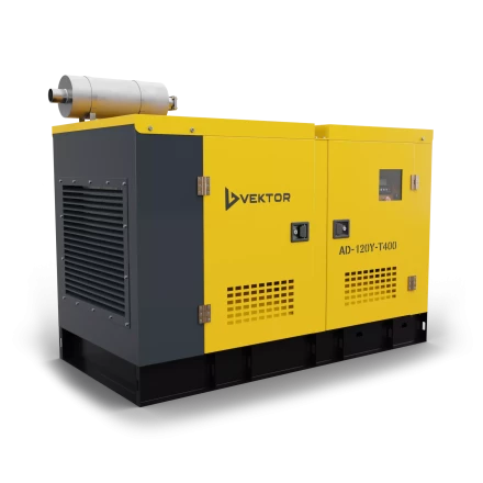 Дизельный генератор Vektor AD-120Y-T400 в шумозащитном кожухе с АВР купить в Челябинске