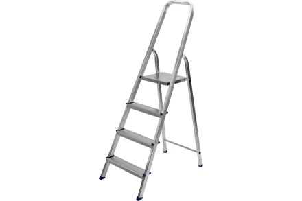 Стремянка 4 ступени алюминиевая СИБРТЕХ 97714 купить в Челябинске