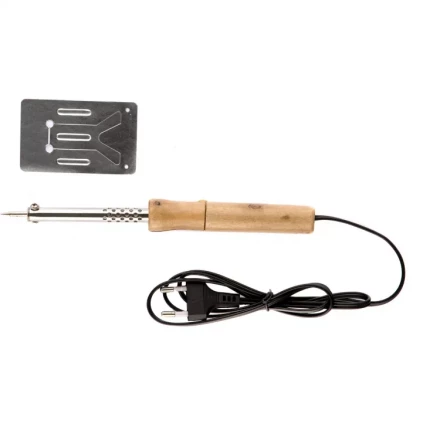 Паяльник с ручкой из дерева 40 Вт 220 В Sparta 913102 купить в Челябинске
