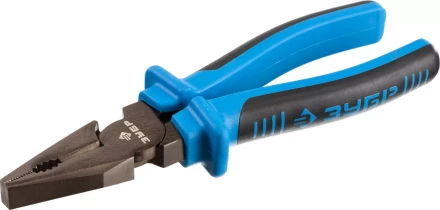 Плоскогубцы комбинированные ЗУБР эксцентриковое расположение шарнира, особостойкое спец. покрытие Н12Х1 (никель/хром), двухкомп рукоятки, 180мм 2201-1-18_z01 купить в Челябинске