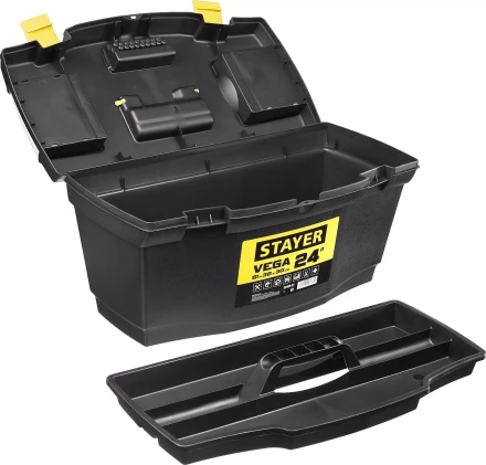Ящик для инструмента &quot;VEGA-21&quot; пластиковый, STAYER 38105-21_z03 купить в Челябинске