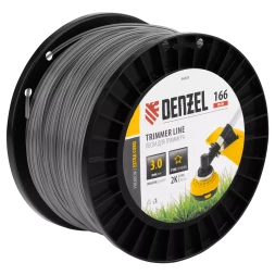 Леска для триммера двухкомпонентная звезда Denzel 96843, 3,0мм х 166м, на DIN катушке EXTRA CORD