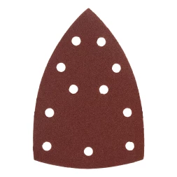 Треугольник абразивный на ворc. подложке под "липучку", перф., P 120, 150х150х100 мм, 5 шт. Denzel 738627