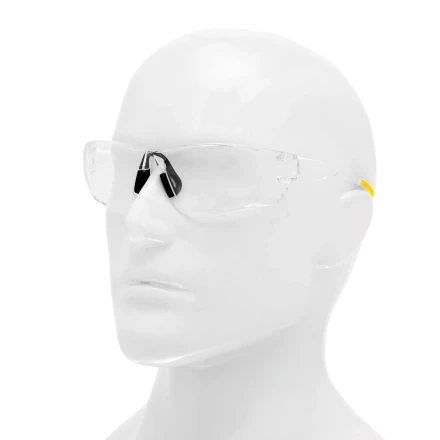 Очки защитные открытые Denzel 89198, поликарбонатные, прозрачная линза купить в Челябинске
