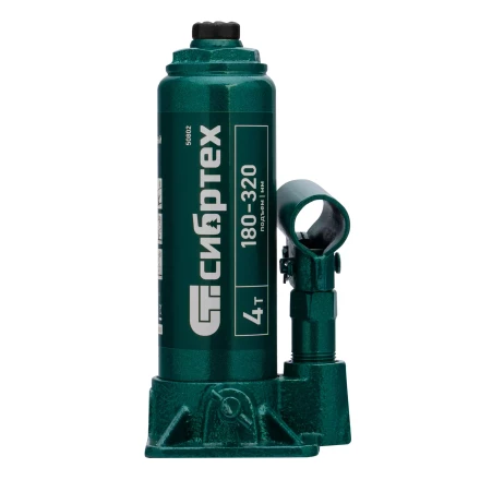 Домкрат гидравлический бутылочный Сибртех 50802, 4 т, 180-320 мм купить в Челябинске