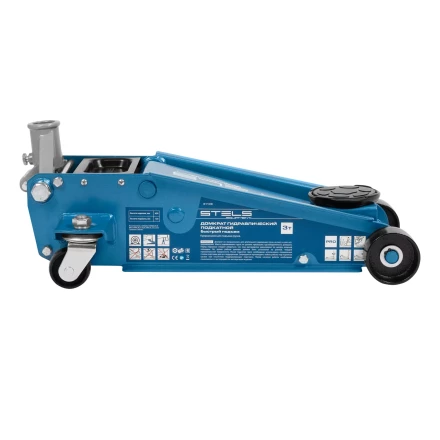 Домкрат гидравлический подкатной Stels 51139, 3 т, 120-450 мм, быстрый подъем, проф. купить в Челябинске