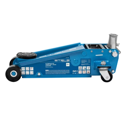 Домкрат гидравлический подкатной Stels 51139, 3 т, 120-450 мм, быстрый подъем, проф. купить в Челябинске