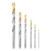 Набор сверл по металлу Denzel, 2-8мм, Р6М5-TiN, Golden Tip, 6 шт, 723000 купить в Челябинске