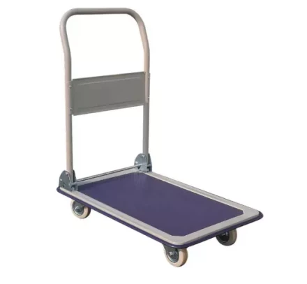 Тележка платформенная пластиковая 200 кг TOR PH200P (480x740) со складной ручкой (пластик, 10 1023084 купить в Челябинске