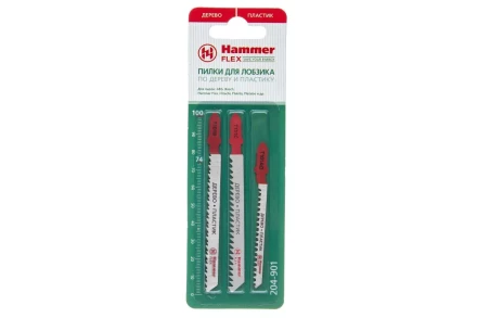 Пилки для лобзика HAMMER JG WD-PL набор No1 (3шт.) купить в Челябинске