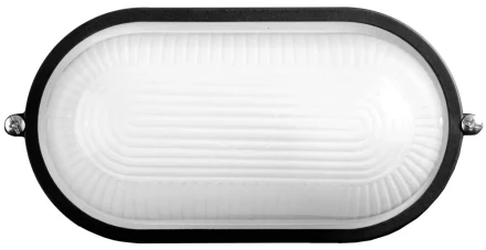 Светильник уличный СВЕТОЗАР влагозащищенный, овал, цвет черный, 60Вт SV-57201-B купить в Челябинске
