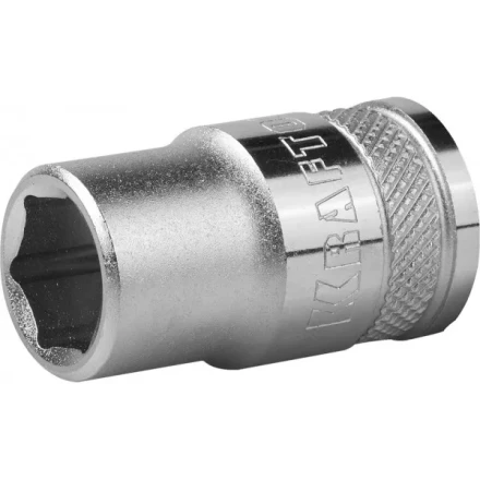 Торцовая головка KRAFTOOL &quot;INDUSTRIE QUALITAT&quot;, Cr-V, FLANK, хромосатинированная, 1/2&quot;, 13 мм 27805-13_z01 купить в Челябинске