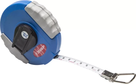 Мерная лента ЗУБР &quot;ЭКСПЕРТ&quot;, стальное полотно с нейлоновым покрытием, двухкомпонентный ударопрочный корпус, 20м 34165-20_z01 купить в Челябинске