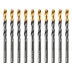 Сверло по металлу Denzel, 6 мм, HSS-Tin, Golden Tip, 10 шт. 717215 купить в Челябинске