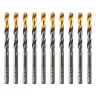 Сверло по металлу Denzel, 6 мм, HSS-Tin, Golden Tip, 10 шт. 717215 купить в Челябинске