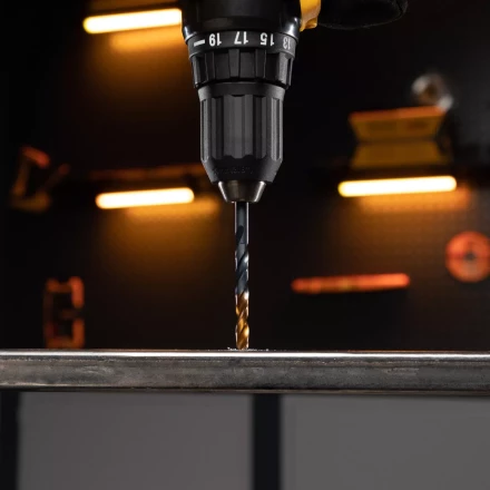 Сверло по металлу Denzel, 6 мм, HSS-Tin, Golden Tip, 10 шт. 717215 купить в Челябинске