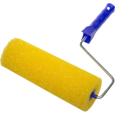 Валик &quot;СТРУКТУРНЫЙ ПОРОЛОН&quot; малярный в сборе, бюгель 6мм, 80x240мм, STAYER Profi 0365-24 купить в Челябинске