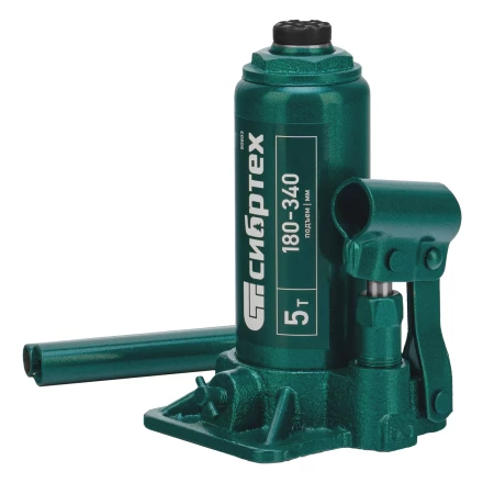 Домкрат гидравлический бутылочный Сибртех 50803, 5 т, 180-340 мм купить в Челябинске