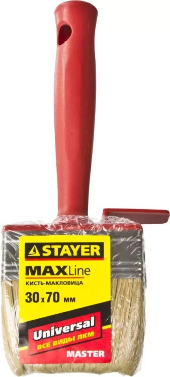 Макловица STAYER "MASTER" UNIVERSAL, светлая щетина, пластмассовый корпус, 3х7см 01824-07 купить в Челябинске