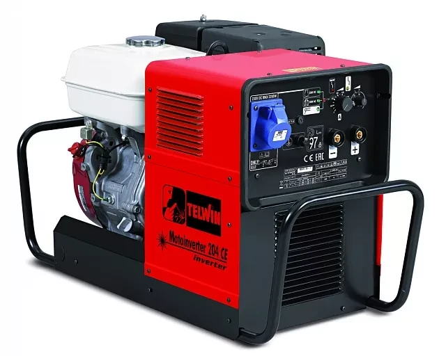 Инверторный сварочный бензогенератор Telwin MOTOINVERTER 204 CE двигатель HONDA купить в Челябинске