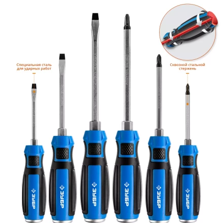 Набор ударных отверток УДАРНИК серия ПРОФЕССИОНАЛ купить в Челябинске