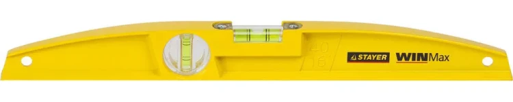 Уровень STAYER "PROFI" WINMax литой усиленный, 2 цельные противоудар ампулы, фрезерован базовая поверхность, 40см 34713-040_z01 купить в Челябинске