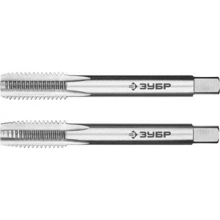 Метчики ЗУБР &quot;ЭКСПЕРТ&quot; машинно-ручные, комплектные для нарезания метрической резьбы в сквозных отверстиях, М10х1,5, 2шт 4-28007-10-1.5-H2 купить в Челябинске