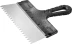 Шпатель ЗУБР &quot;СТАНДАРТ&quot; фасадный, стальное полотно, 250мм, зуб 6х6 10053-25 купить в Челябинске