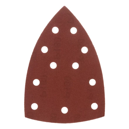 Треугольник абразивный на ворc. подложке под &quot;липучку&quot;, перф., P 180, 150х150х100 мм, 5 шт. Denzel 738647 купить в Челябинске
