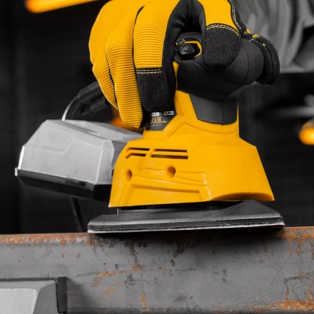 Треугольник абразивный на ворc. подложке под &quot;липучку&quot;, перф., P 180, 150х150х100 мм, 5 шт. Denzel 738647 купить в Челябинске