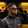 Очки защитные открытые Denzel 89200, поликарбонатные, дымчатая линза купить в Челябинске