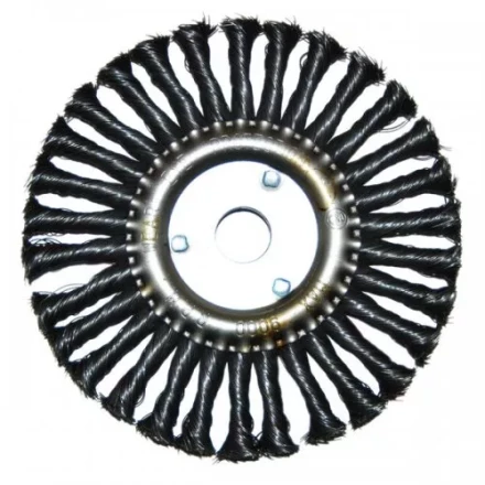 Щетка для УШМ Ф22,2/178 мм дисковая сталь витая Энкор 51586 купить в Челябинске