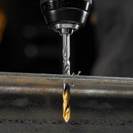 Набор сверл по металлу Denzel 723002, 1,5-6,5мм, Р6М5-TiN, Golden Tip, 13 шт купить в Челябинске