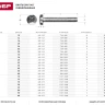 Винт DIN 7985 M4x20мм, 14шт, кл. пр. 4.8, оцинкованный, ЗУБР 303156-04-020 купить в Челябинске