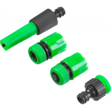 Набор поливочный РОСТОК: Наконечник, 2 соединителя 1/2&quot;, адаптер внешний 427262 купить в Челябинске