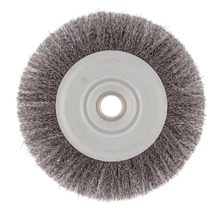 Щетка для УШМ 200 мм посадка 22,2 мм плоская витая проволока Сибртех 746687 купить в Челябинске