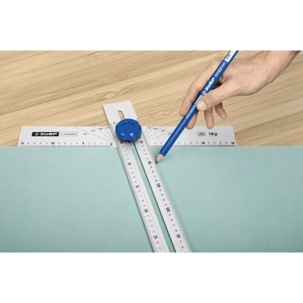 ЗУБР Т-угольник алюминиевый с подвижной направляющей, Профессионал (34389) купить в Челябинске