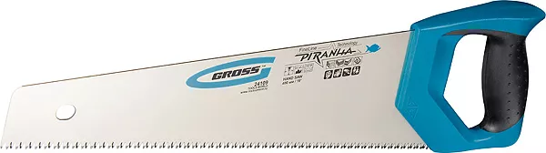 Ножовка по дереву "PIRANHA" 500 мм 7-8 TPI зуб - 3D каленый зуб 2-х комп. рук-ка GROSS 24101 купить в Челябинске