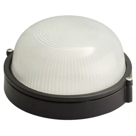 Светильник уличный СВЕТОЗАР влагозащищенный, круг, цвет черный, 60Вт SV-57251-B купить в Челябинске