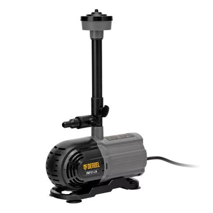 Насос фонтанный FNP31-24, 31 Вт, подъем 2,4 м, 1500 л/ч, колокольчик/2 каскада/гейзер Denzel 99031 купить в Челябинске