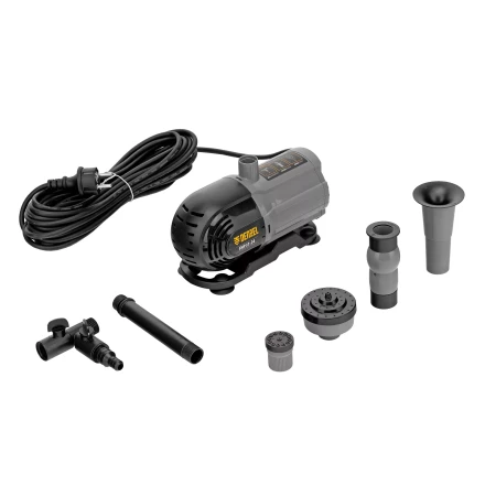 Насос фонтанный FNP31-24, 31 Вт, подъем 2,4 м, 1500 л/ч, колокольчик/2 каскада/гейзер Denzel 99031 купить в Челябинске