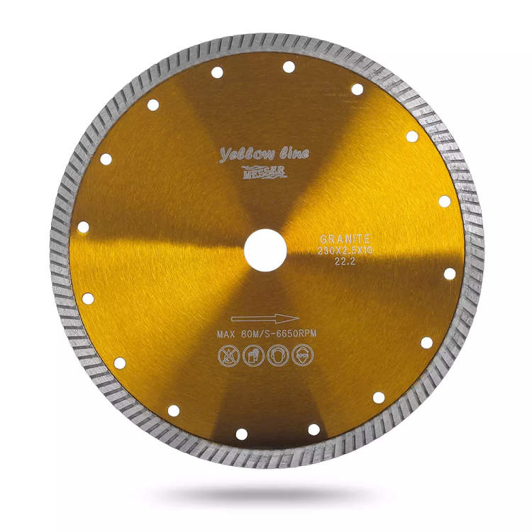 Алмазный турбо диск Messer Yellow Line Granite. Диаметр 350 мм. купить в Челябинске